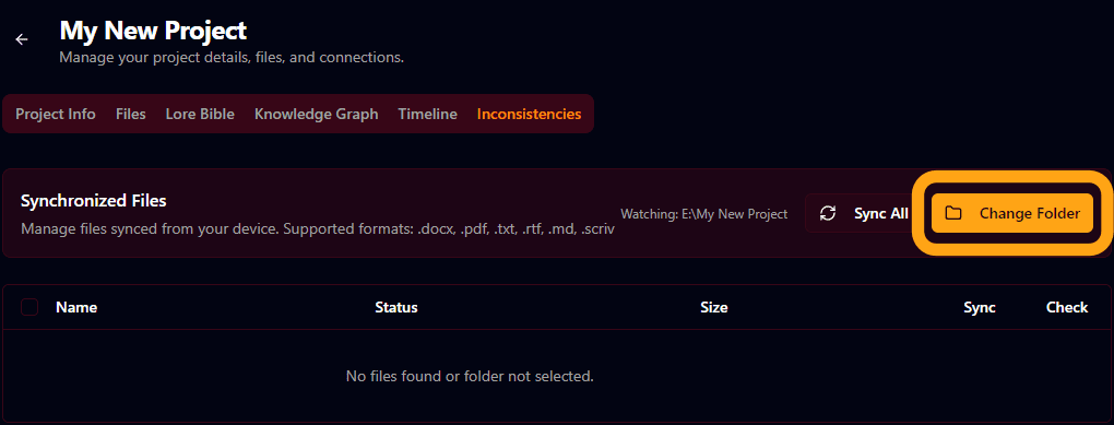 2. Link Your Writing Folder