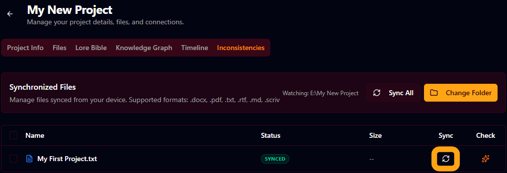 3. Sync Your Files & Read Your Lore