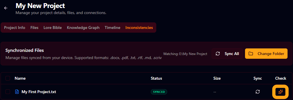 5. Resolve Story Inconsistencies (The Sandbox)